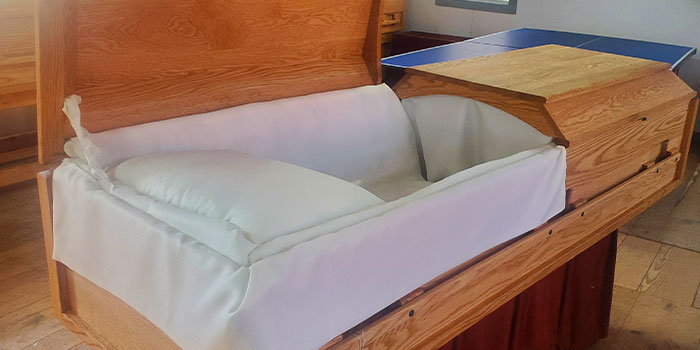 oak casket