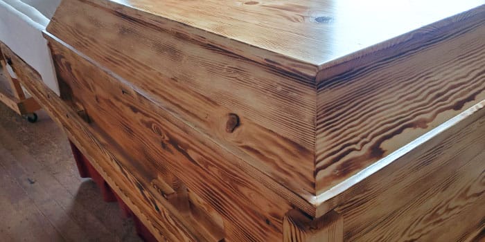 pine casket